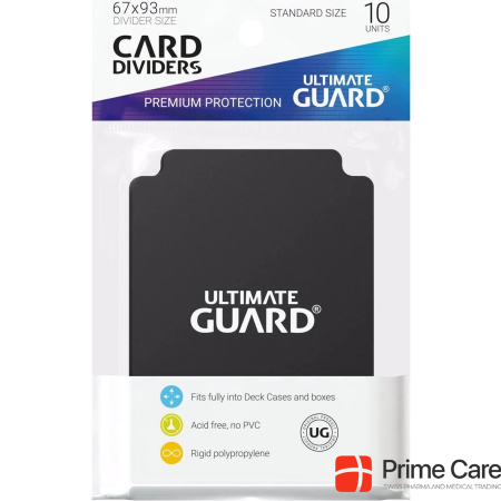 Ultimate Guard Card Separator Standard Size Black 10