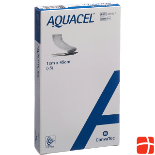Aquacel Ag Hydrofiber Tamponaden 1x45cm starke Fasern