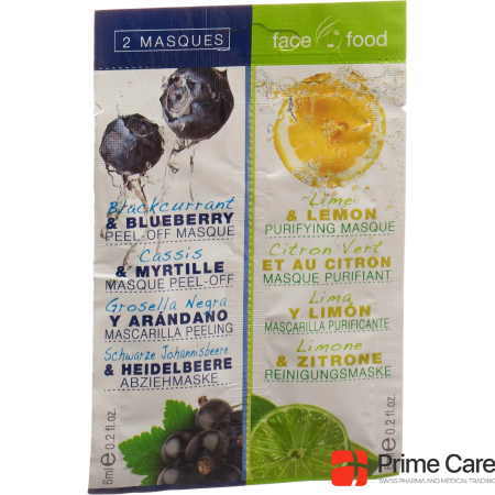 Face Food Face mask with blueberry and lemon