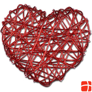 Ambiance Technology Wire hearts 13 pieces, Red