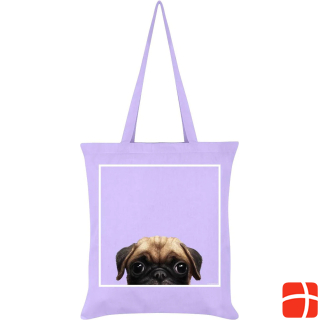Inquisitive Creatures Tote Bag With Pug Motif