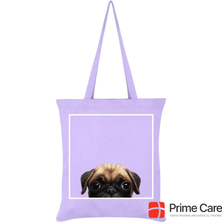 Inquisitive Creatures Tote Bag With Pug Motif
