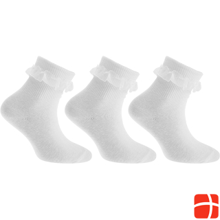 Cottonique Girls ruffle socks (3 pairs)
