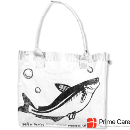 Beadbags S Shopping bag Crispy Rice RI94.01 white 40x34x38cm