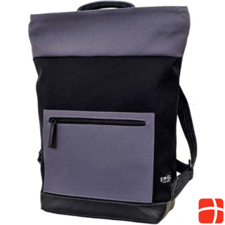EM-EL Backpack Malibu 6 leather/fabric black
