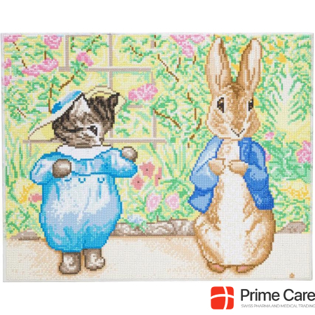 Craft Buddy Peter Rabbit and Tom Kitten, picture 40x50m Crystal Art canvas