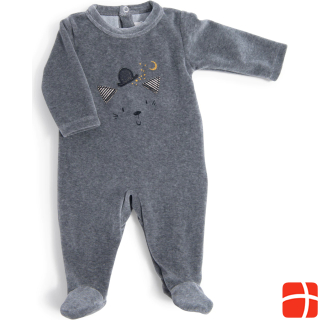 Moulin Roty Pajamas gray Fernand Les Moustaches 6 months