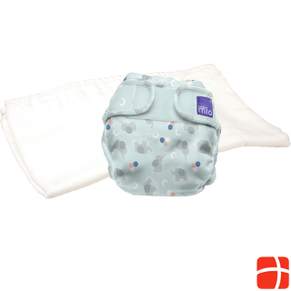 Bambino Mio mioduo All-in-Two Cloth Diaper, Gentle Sleep Cap, Size 1 (<9Kg)