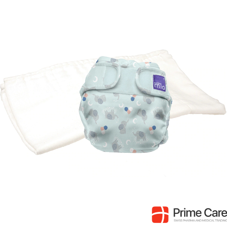 Bambino Mio mioduo All-in-Two Cloth Diaper, Gentle Sleep Cap, Size 1 (<9Kg)