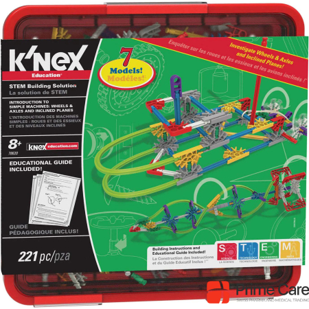 K'Nex Introduction to Simple Machines — колеса/оси и наклонная платформа