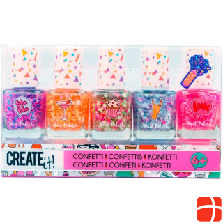 Create It! Make it. Nail polish confetti
