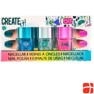 Create It! Nagellak Glitter, 3pcs.