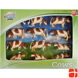 Kids Globe Farming Cows Красный / Мех