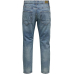 Only & Sons ONSAvi Beam Blue Dest Cropped Jeans