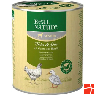 Real Nature Senior chicken & duck with barley and hemp oil