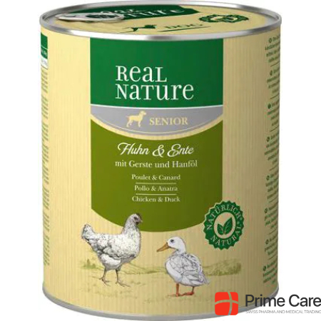 Real Nature Senior Huhn & Ente mit Gerste und Hanföl