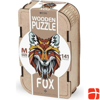 Eco Wood Art Wooden-Puzzle M - Fox (In a wooden box)
