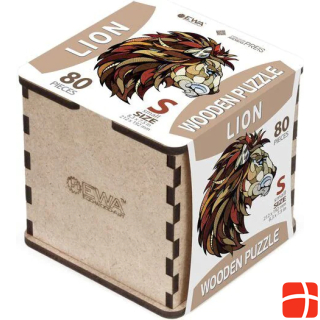 Eco Wood Art Wooden-Puzzle S - Lion (In a wooden box)