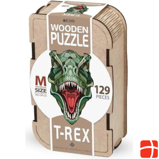 Eco Wood Art Wooden-Puzzle M - T-Rex (In a wooden box)