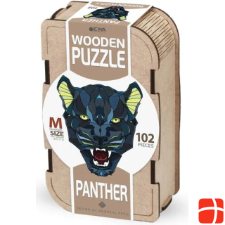 Eco Wood Art Wooden-Puzzle M - Panther (In a wooden box)