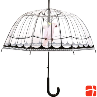 Esschert Design Umbrella Birdcage Pink/Black/Transparent