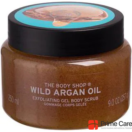 Body Shop Wild Argan Oil Exfoliating Gel Body Scrub