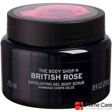 Body Shop British Rose Exfoliating Gel Body Scrub