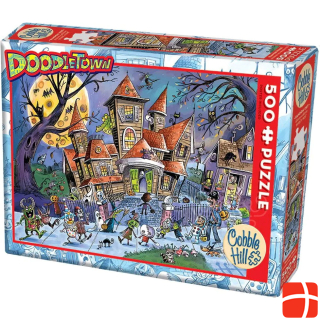 Cobble Hill puzzle 500 pieces - Doodletown: Haunted House