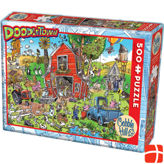 Cobble Hill puzzle 500 pieces - Doodletown: Farmyard Folly