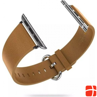 Hermex Apple Watch 44mm / 42mm HOCO Echtleder Armband Band mit Adapter BRAUN