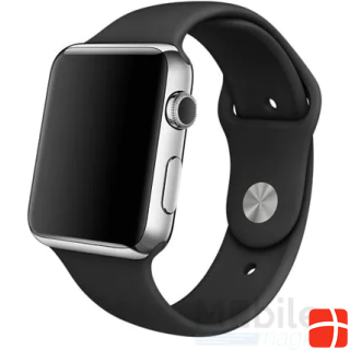 Hermex Apple Watch 44mm / 42mm Silicone Strap S/M BLACK