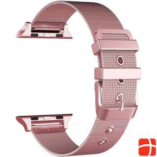 Hermex Apple Watch 44mm / 42mm ANKI Milanaise Stainless Steel Bracelet PINK / ROSÉGOLD