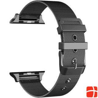 Hermex Apple Watch 40mm / 38mm ANKI Milanaise Stainless Steel Bracelet BLACK