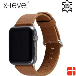 Hermex ⌚️ Apple Watch 44mm / 42mm leather strap incl. adapter Brown