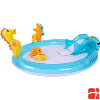  Children's pool with slide and animals