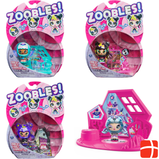 Коллекционная фигурка Spin Master Zoobles Z-Girlz с механизмом трансформации и сюрпризом Happitat (в ассортименте)