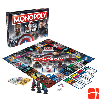 Monopoly Marvel Studios The Falcon and the Winter Soldier Edition, board game for 2 - 6 players from 1