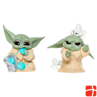 Star Wars The Bounty Collection series 4, 2-pack Grogu figures, Grogu with pesky spiders and cookie
