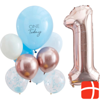 Ginger Ray Ballons kit One Today Blau (10 Stk.)