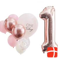 Ginger Ray Balloons Kit One Today Pink (10 pcs.)
