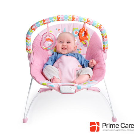 Bright Starts Baby bouncer with soothing vibrations, unicorn