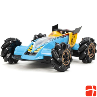 Techtoys Mist Spray Drift Car R/C 1:16 12,4G - Blue/Yellow (534436)
