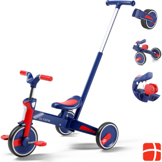 Olyspm 5 in 1 Tricycle (Blue/Red)