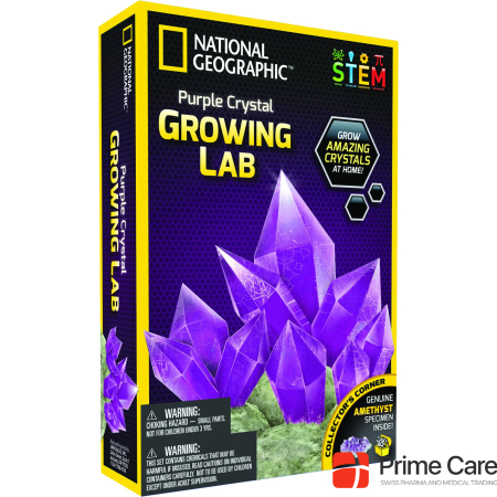National Geographic rinkinys Crystal Grow Purple, NGPCRYSTAL