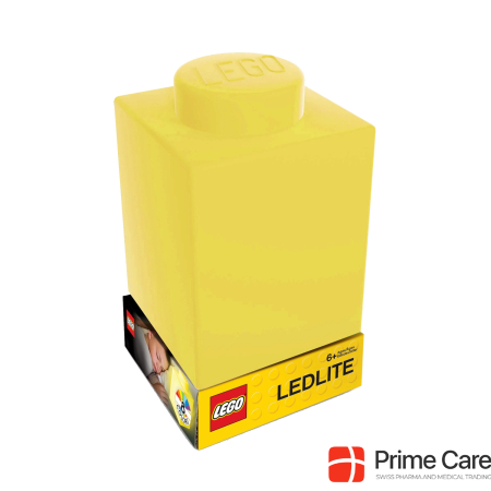 Euromic LEGO - Silicone Brick - Night Light w/LED - Yellow
