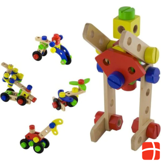 Viga Toys Construction bricks, wood 48 parts (N50383)