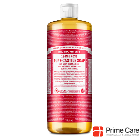 Dr. Bronner's Pure Castile Liquid Soap Rose 945 ml