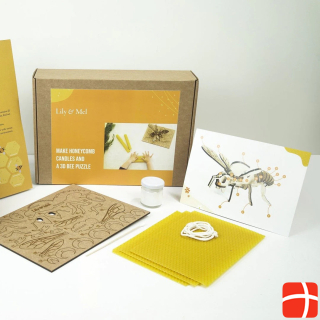 Lily & Mel Wabenkerzen und ein 3D-Bienenpuzzle Set