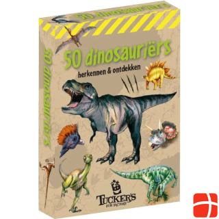 Tucker's Fun Factory kaartspel - 50 dinosauriërs herkennen & ontdekken