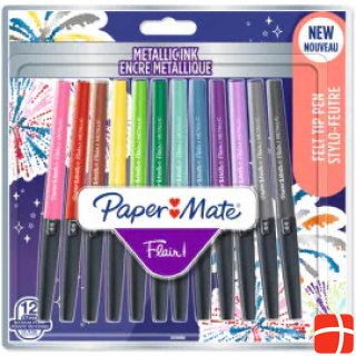 Paper Mate PAPER MATE Fiber Pens Flair 12s METALLIC M